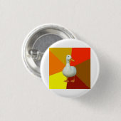 Technologisch gehindertes Enten-Ratetier Meme Button (Vorne & Hinten)