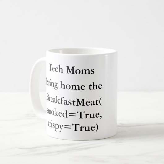 Technologische Mamas bringen es! Kaffeetasse (Vorderseite Links)