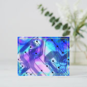 Technologischer Tempest Postkarte (Stehend Vorderseite)