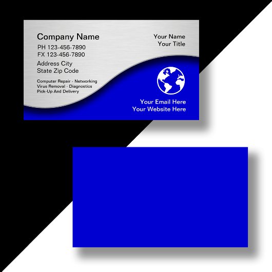 Technology Business Cards Visitenkarte