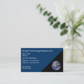 Technology Business Cards Visitenkarte (Stehend Vorderseite)