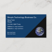 Technology Business Cards Visitenkarte (Vorderseite)