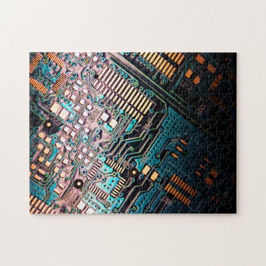 Technology Circuit Board Puzzle (Horizontal)