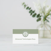 Technology Logo Business Cards Design Visitenkarte (Stehend Vorderseite)