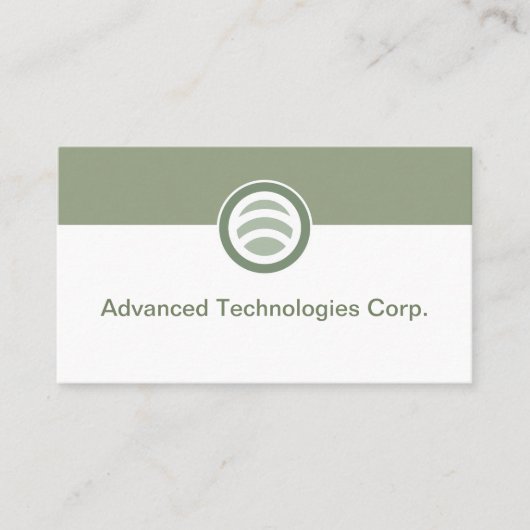 Technology Logo Business Cards Design Visitenkarte (Vorderseite)