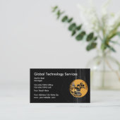 Technology Services Global Business Card Visitenkarte (Stehend Vorderseite)