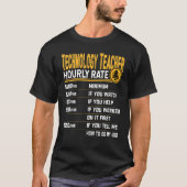 Technology Teacher Hourly Rate  Computer Teacher T-Shirt (Vorderseite)