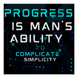 technology tech Progress  Poster