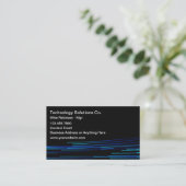 Technology Theme Business Cards Visitenkarte (Stehend Vorderseite)