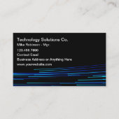 Technology Theme Business Cards Visitenkarte (Vorderseite)