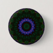 Technomancy Black Abstrakt Mandala Button (Vorderseite)