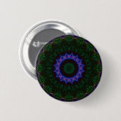 Technomancy Black Abstrakt Mandala Button (Vorne & Hinten)