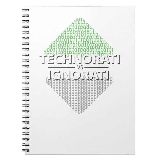 Technorati vs Ignorati Binary Notizblock (Vorderseite)