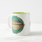 Technorati vs Ignorati Zweifarbige Tasse (Vorderseite Links)
