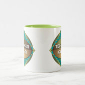 Technorati vs Ignorati Zweifarbige Tasse (Mittel)