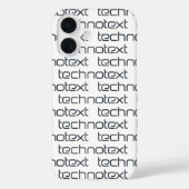 Technotext Techno Text Logo Case-Mate iPhone Hülle (Rückseite)