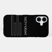 Technotext Techno Text Logo iPhone 16 Hülle (Rückseite (Horizontal))