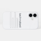 Technotext Techno Text Logo iPhone 16 Hülle (Rückseite (Horizontal))