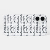 Technotext Techno Text Logo iPhone 16 Hülle (Rückseite (Horizontal))