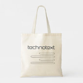 Technotext Tote Bag Tragetasche (Rückseite)