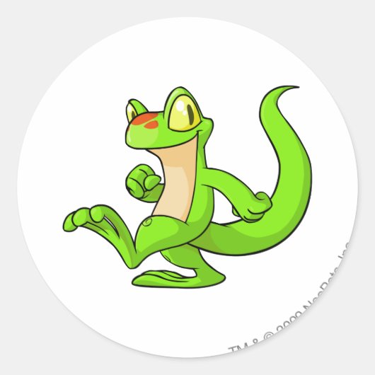 Techo Green Runder Aufkleber (Vorderseite)