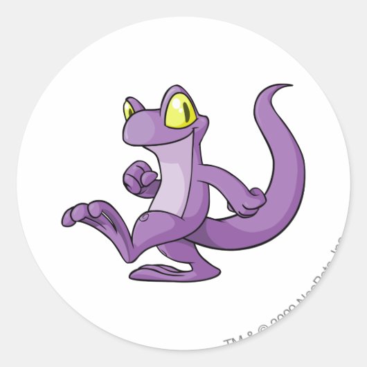 Techo Lila Runder Aufkleber (Vorderseite)