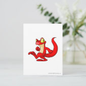 Techo Red Postkarte (Stehend Vorderseite)