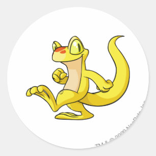 Techo Yellow Runder Aufkleber