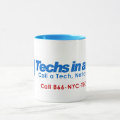 Techs in einer Tasse der sek-15oz (NYC Art) (Zentrum)