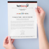 TechSavvy Ad Page Flyer (Hand)