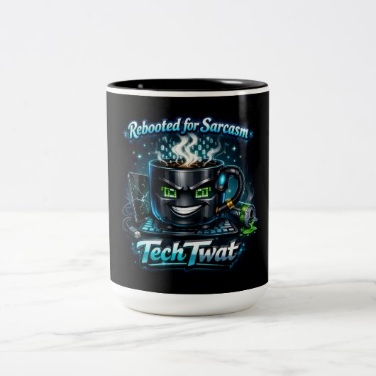 TechTwat Zweifarbige Tasse (Mittel)