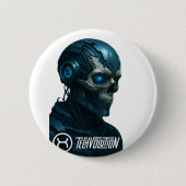 TECHVOLUTION - ZYBORGSKULL BUTTON (Vorderseite)