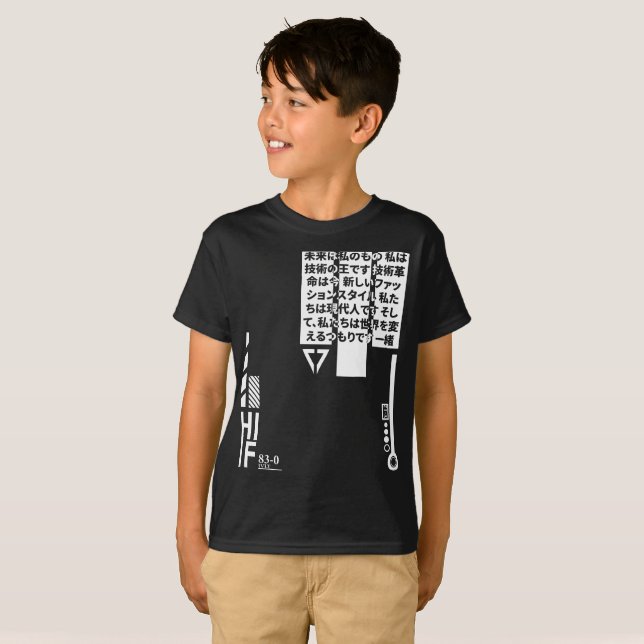 Techwear Goth Ninja Future Society T-Shirt (Vorne ganz)