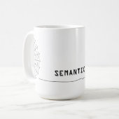 TechWords - semantische Netz-Tasse Kaffeetasse (Vorderseite Links)