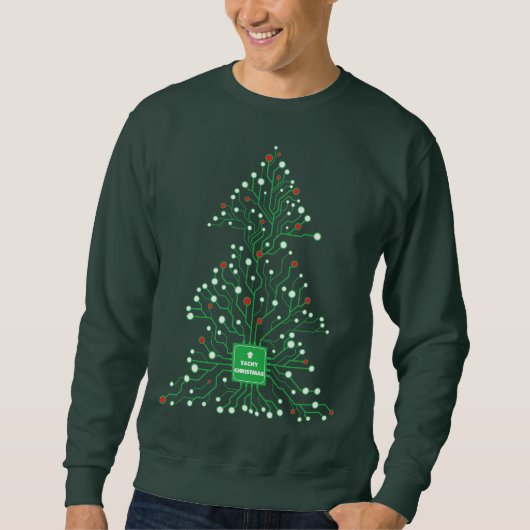 Techy Ugly Style Funny Christmas Sweatshirt (Vorderseite)