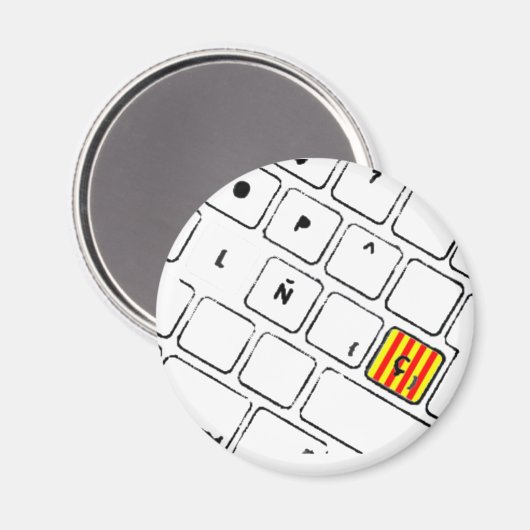 Teclat Ç Magnet (Vorderseite/Rückseite)