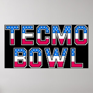 Tecmo Bowl-Logo Poster
