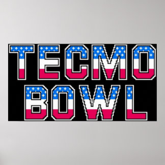 Tecmo Bowl-Logo Poster