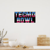 Tecmo Bowl-Logo Poster (Küche)