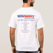 TECTA AMERIKA T-Shirt (Rückseite)