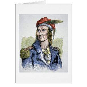 Tecumseh (1768-1813) (farbiger Stich)