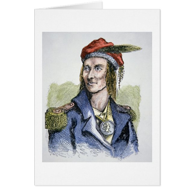 Tecumseh (1768-1813) (farbiger Stich) (Vorne)