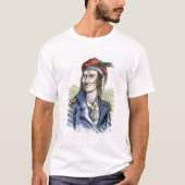 Tecumseh (1768-1813) (farbiger Stich) T-Shirt (Vorderseite)