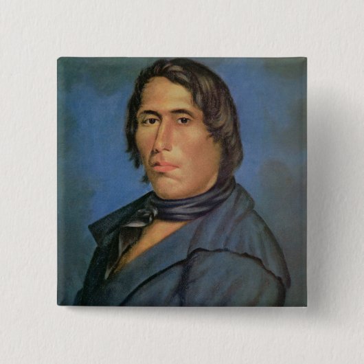 Tecumseh (1768-1813) (Öl auf Leinwand) Button (Vorderseite)