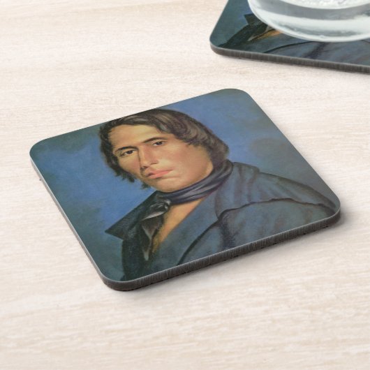 Tecumseh (1768-1813) (Öl auf Leinwand) Getränkeuntersetzer (Linke Seite)