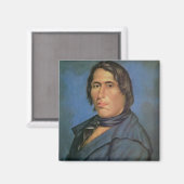 Tecumseh (1768-1813) (Öl auf Leinwand) Magnet (Vorderseite/Rückseite)