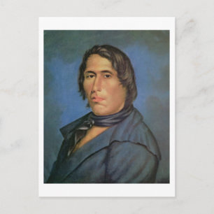 Tecumseh (1768-1813) (Öl auf Leinwand) Postkarte