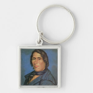 Tecumseh (1768-1813) (Öl auf Leinwand) Schlüsselanhänger