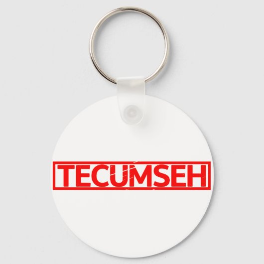Tecumseh-Briefmarke Schlüsselanhänger (Vorderseite)