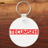Tecumseh-Briefmarke Schlüsselanhänger (Vorderseite)